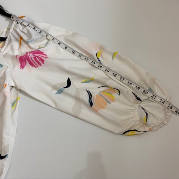 A NEW DAY Long Sleeve Floral Print Blouse Size XL - Picture 8 of 15